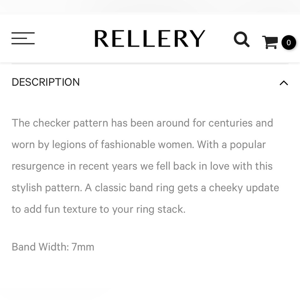 Rellery Checker Band Ring - Picture 5 of 12